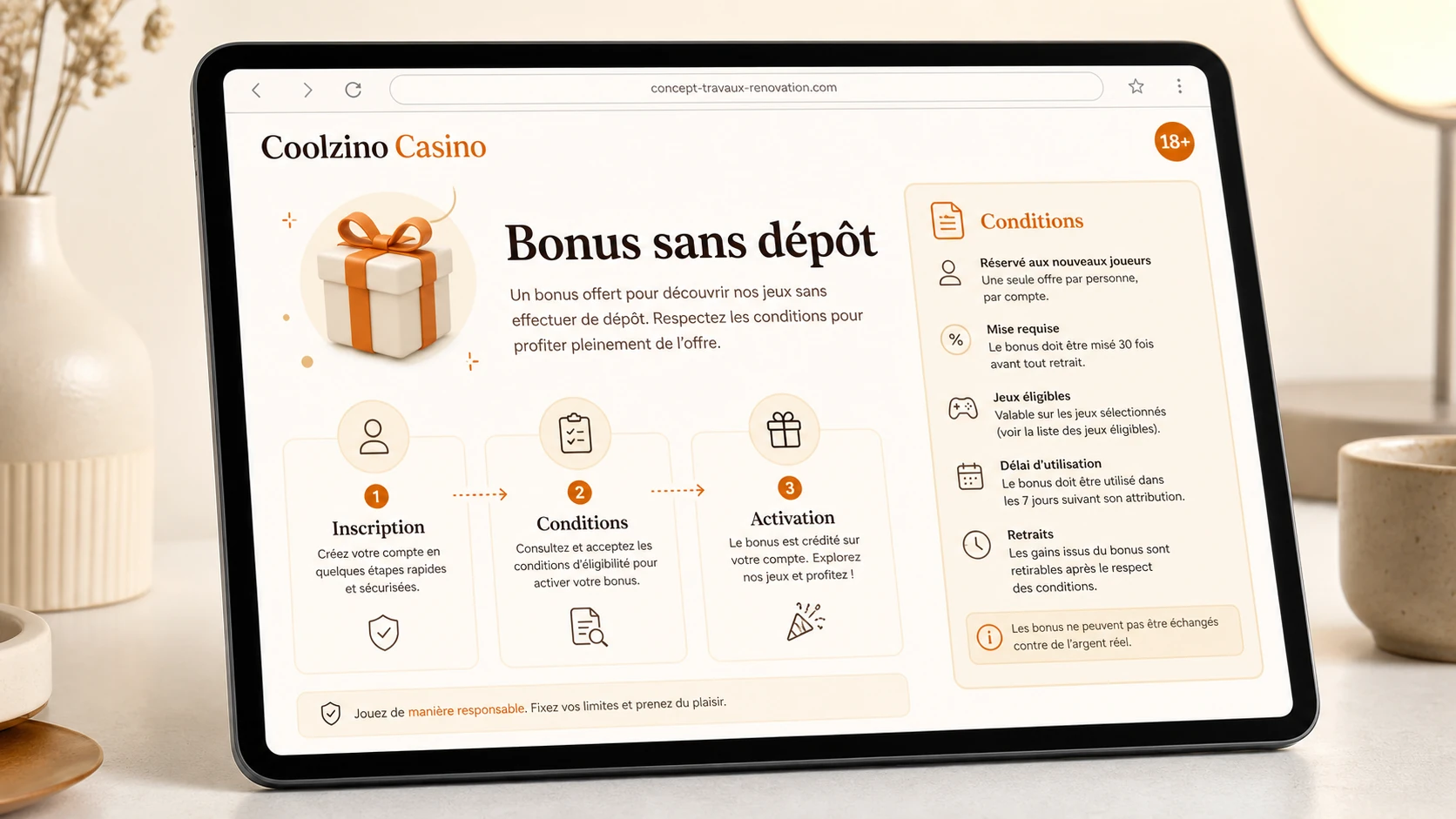 Coolzino Bonus sans dépôt : comprendre le fonctionnement du no deposit bonus