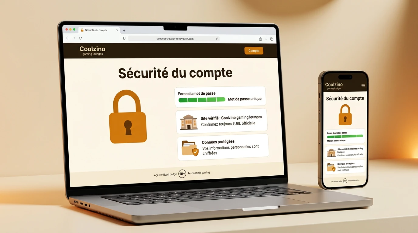 Sécurité du compte Coolzino
