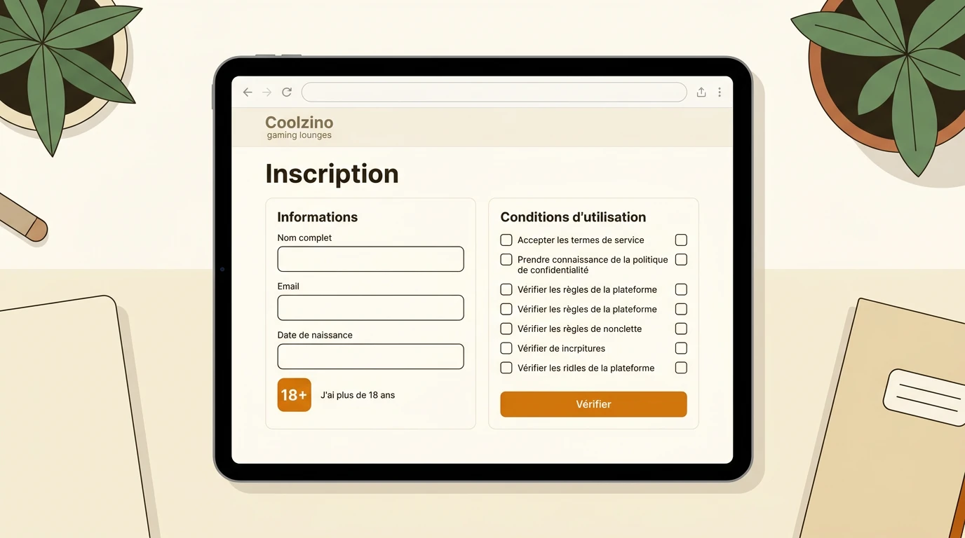 Inscription et utilisation du casino Coolzino